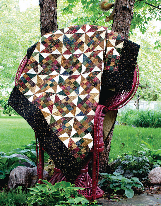 Scrap Patch Paddlewheel Quilt