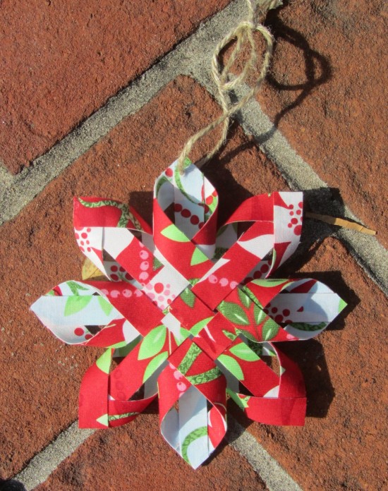 Fabric Woven Star Ornaments