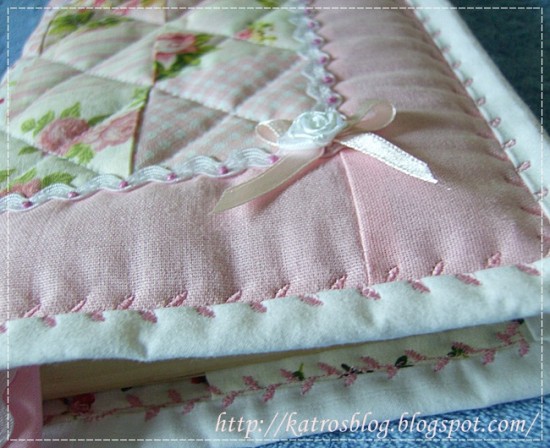 Binding Secured with a Deorative Stitch