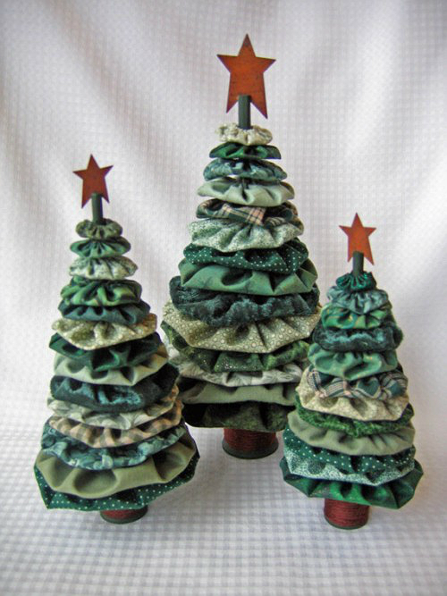 Punk Plaid Yo-Yo Christmas Tree Ornament