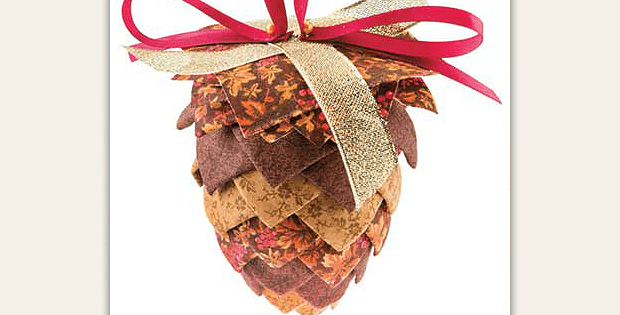 Pinecone No-Sew Ornament Pattern