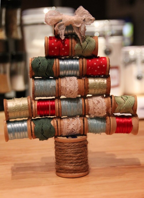 Vintage Spool Christmas Tree