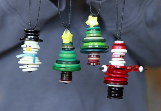 Button Tree Ornaments