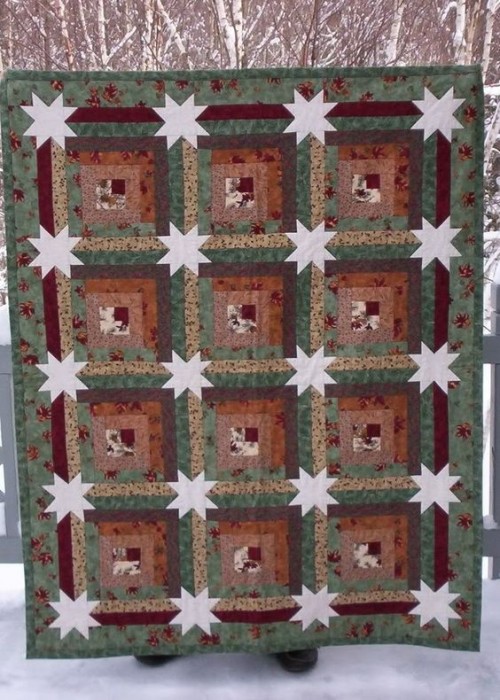 Log Cabin Sparkle Quilt Pattern