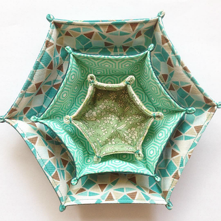 Hexagon Fabric Tray Tutorial