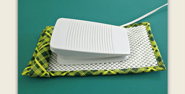 Sew a Non-Slip Sewing Machine Foot Pedal Pad