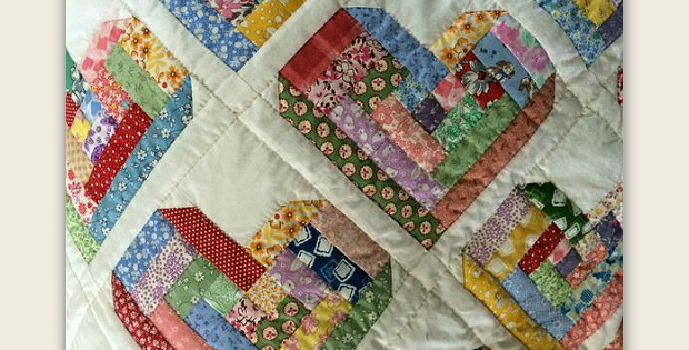 Image result for scrappy heart quilt block pattern
