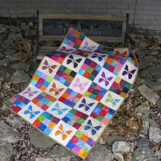 Scrappy Butterfly Baby Quilt