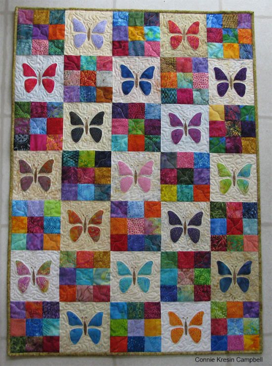 Scrappy Butterfly Baby Quilt