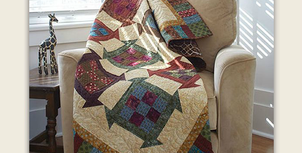 Churning Nine Patch Quilt