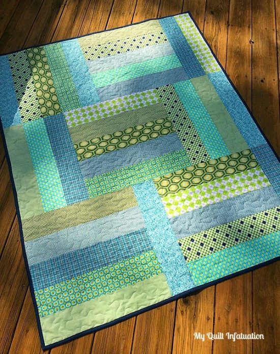 Strip Tango Baby Quilt