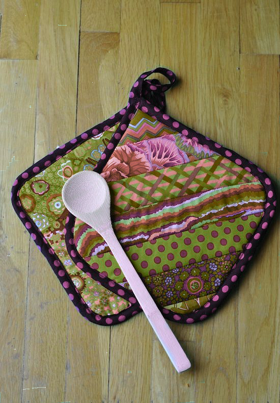Quilt-As-You-Go Pot Holders