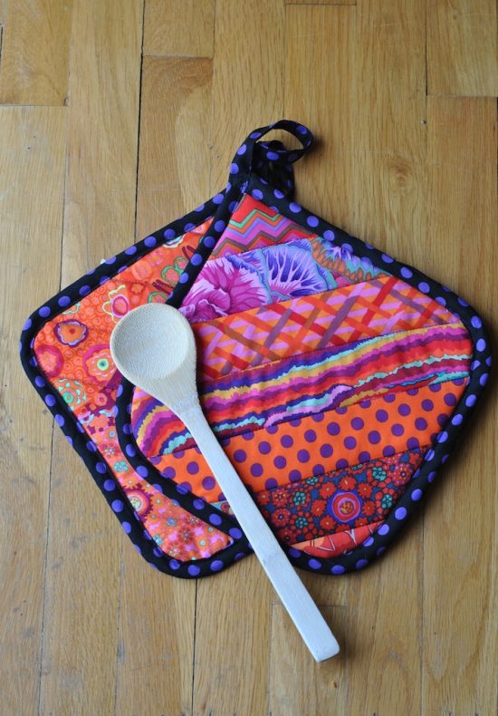  Quilt-As-You-Go Pot Holders