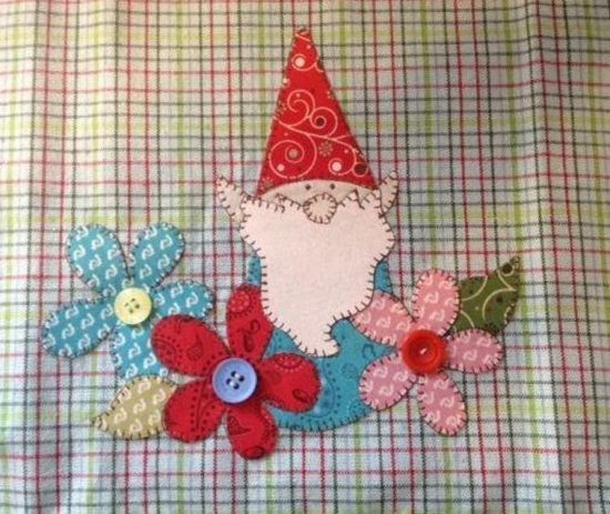 Garden Gnome Applique Pattern