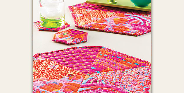 Mega Hexie Place Mats and Coasters