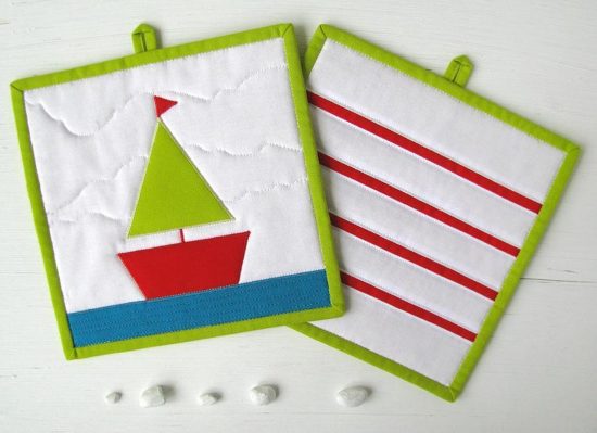 Ship Potholder Pattern