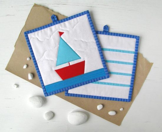 Ship Potholder Pattern