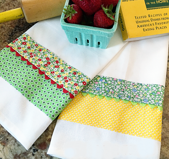 Turn Plain Towels Into Charming Kitchen Decor - Quilting Digest