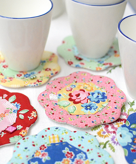 Quilted Petal Coasters