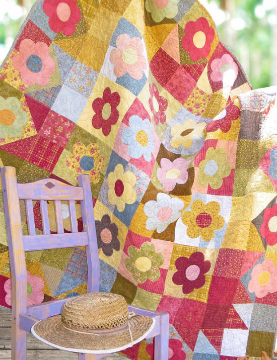 Scrappy Daisies Quilt