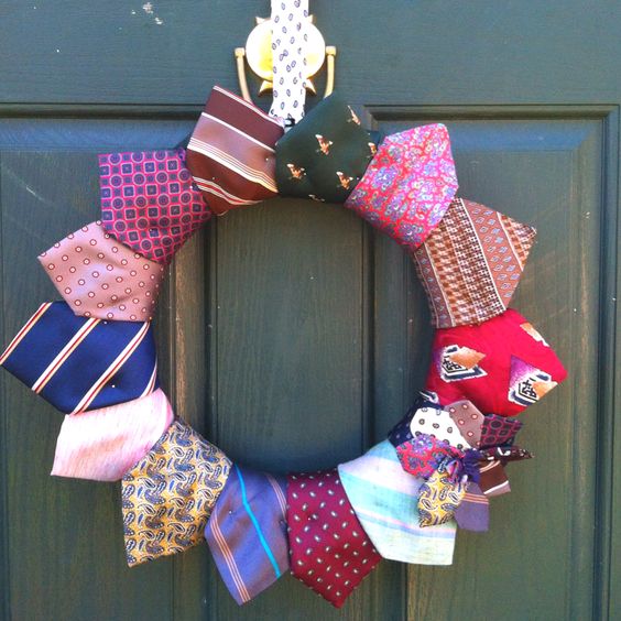 Create A Necktie Wreath For Quick Decor Quilting Digest