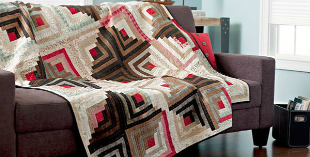 Contrasting Cabins Quilt Pattern