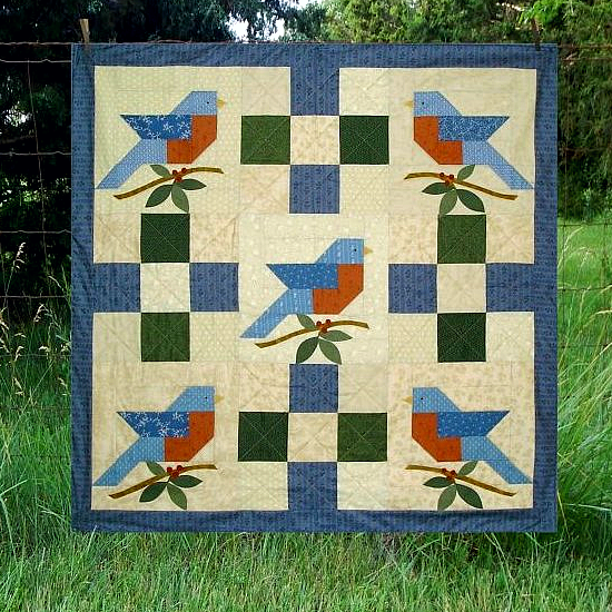 Summer's Song Bluebird Quilt Pattern