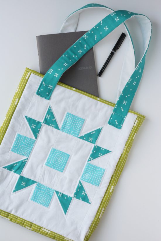 Quilted Tote Bag (From Any Quilt Block) Tutorial