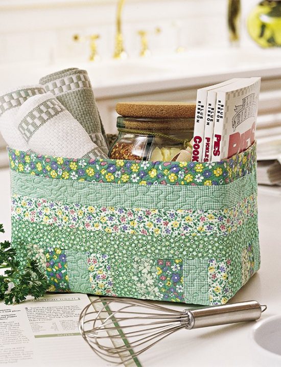 Stash It Fabric Basket Pattern