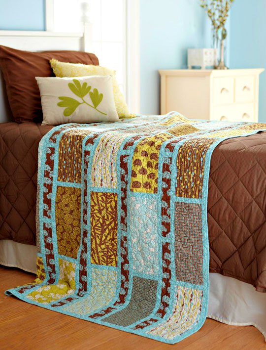 Simple Sashing and Rectangles Quilt
