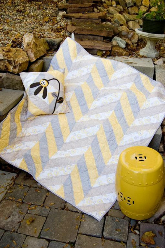 This Herringbone Quilt Is Easy To Make Quilting Digest