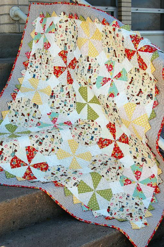 Prairie Pinwheel Baby Quilt Pattern