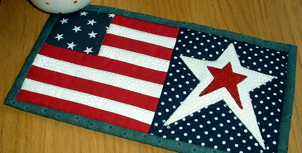 Stars and Stripes Mug Rug