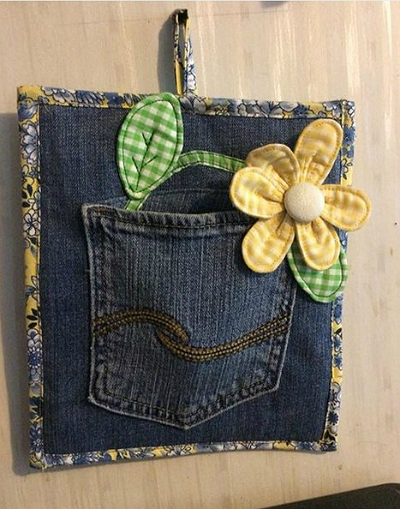 Wacky Cute Chicken Pot Holders - Upcycling with Old Jeans