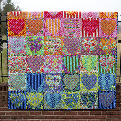Faded Hearts Quilt Pattern