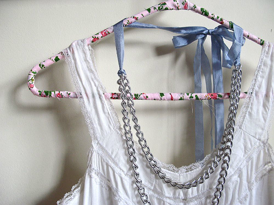 pretty fabric covered hangers