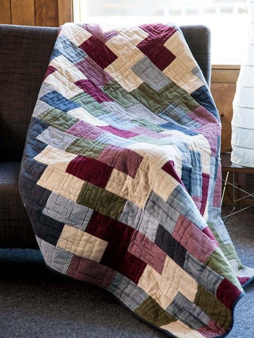 Flannel Brick Road Quilt Pattern