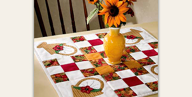 Basket Table Topper Pattern