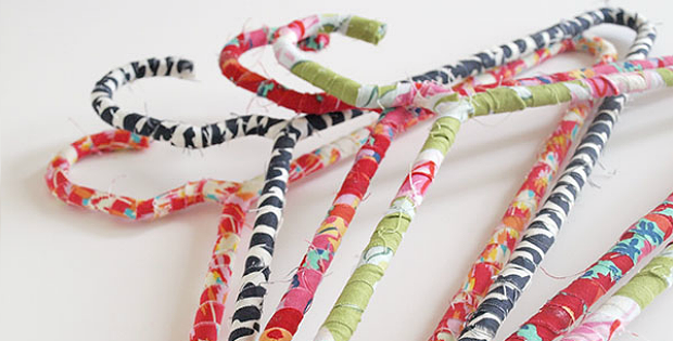 DIY Fabric Covered Hangers