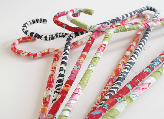DIY Fabric Covered Hangers