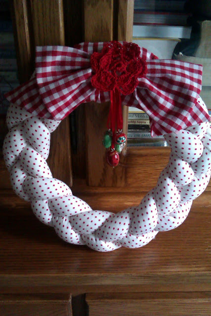Braided Fabric Wreath