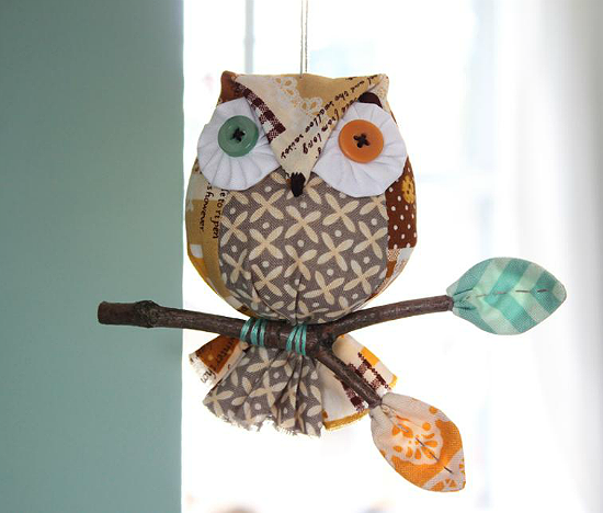 Owl on a Stick Ornaments