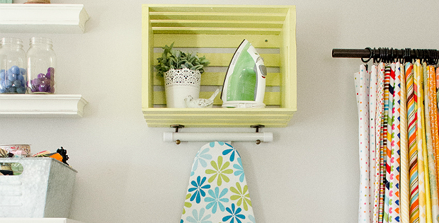 DIY Ironing Board Station