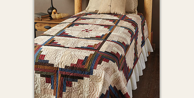 This Beautiful Log Cabin Quilt Has Curves Quilting Digest