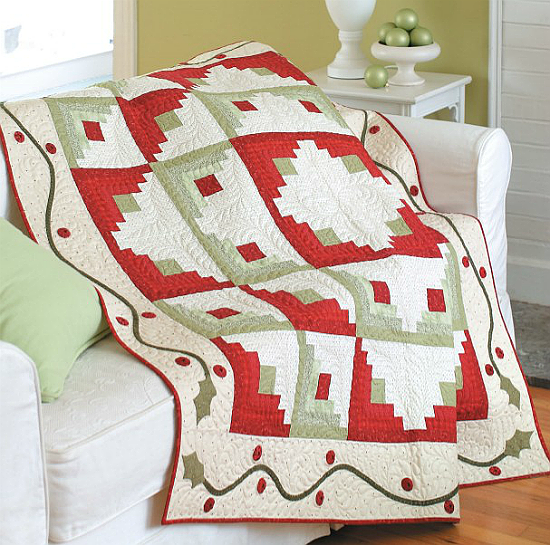 Holly Log Cabin Quilt Pattern