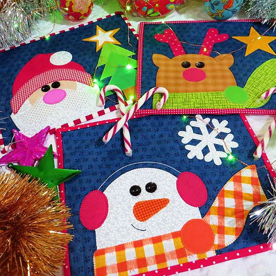 Jingle Bells Mug Rug Pattern