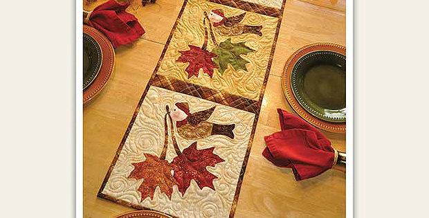 Vintage November Table Runner Pattern