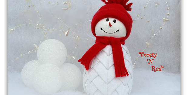 Quilted Fabric Snowman Ornament Pattern