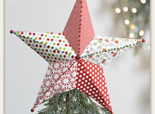 Fabric Tree Topper and Ornament Pattern