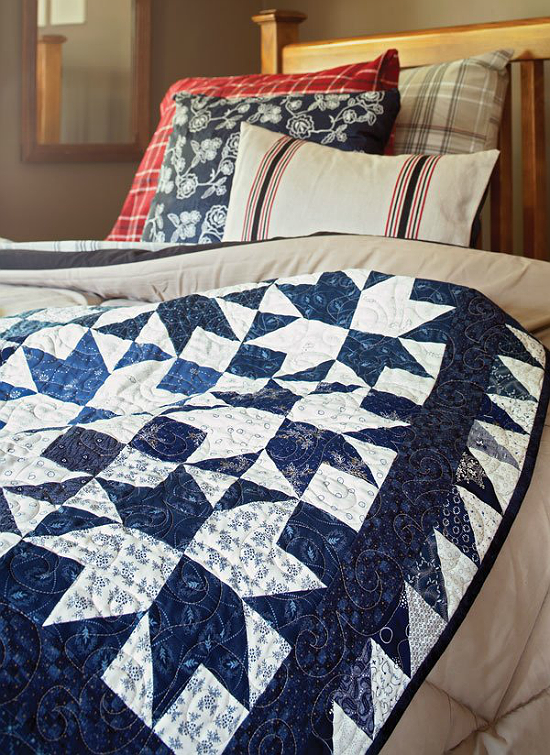 Navy and White Are So Pretty in This Quilt - Quilting Digest